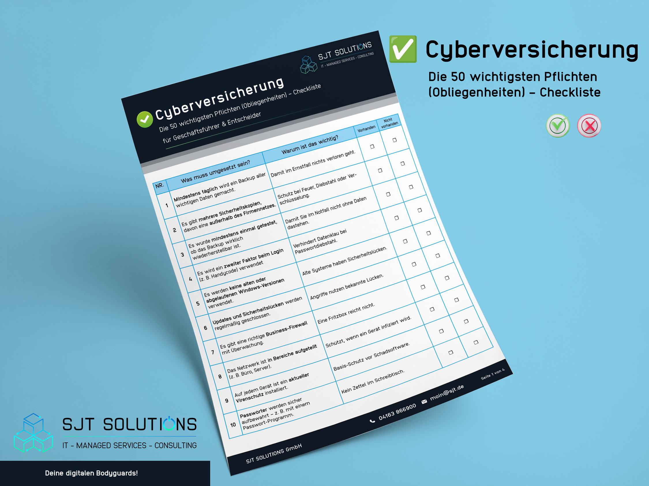 Cyberversicherung SJT SOLUTIONS